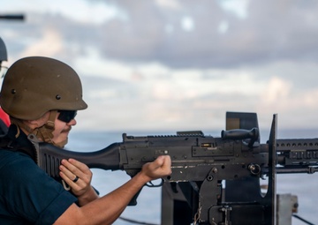 USS Tripoli Conducts Weapons Training