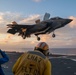 USS Tripoli Conducts Sunset Flight Operations