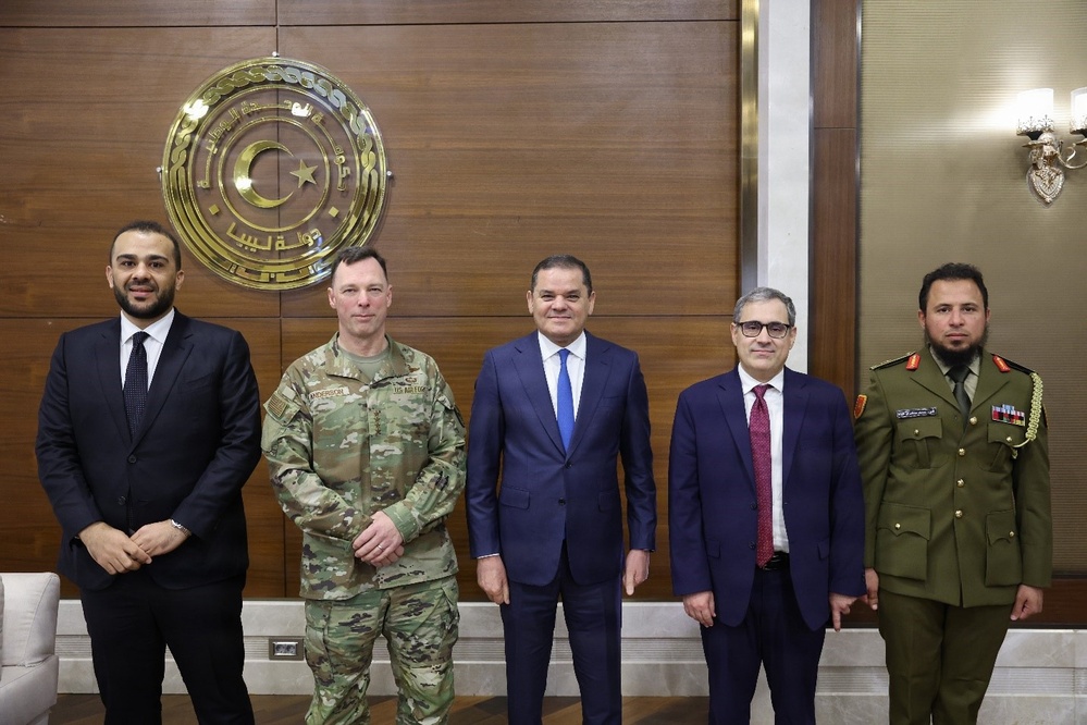 Gen. Dagvin Anderson Marks First Visit to Libya; Stresses Unity and Peace Among Leaders
