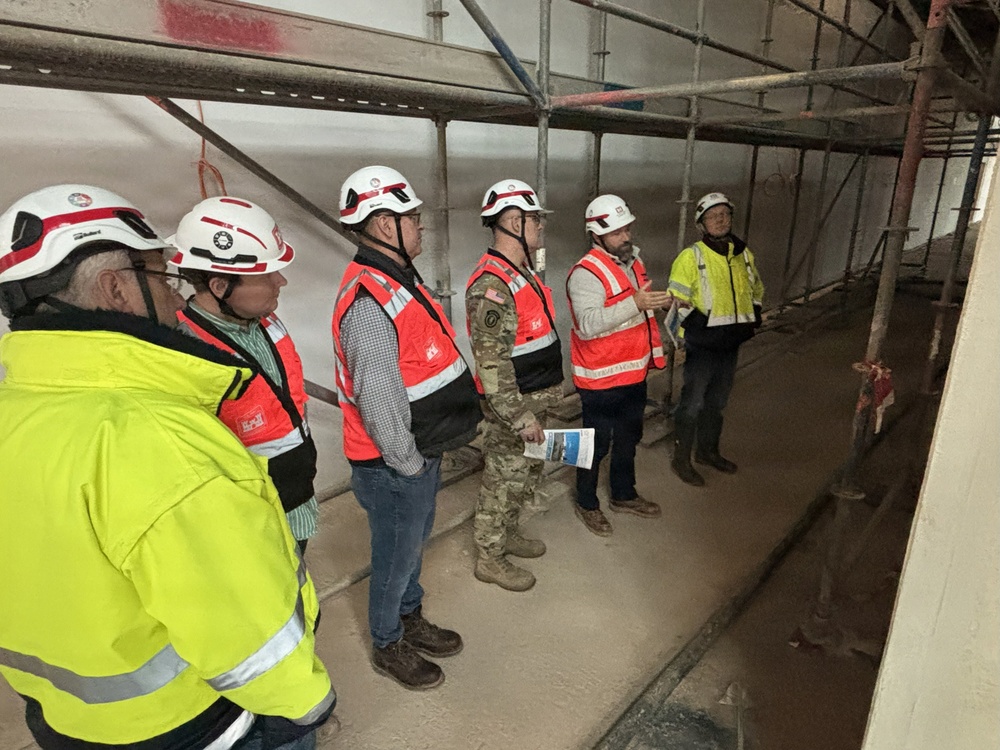 USACE leadership checks progress on Spangdahlem Elementary School construction