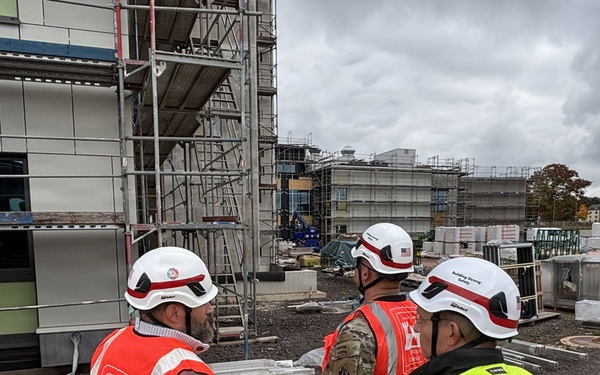 USACE leadership checks progress on Spangdahlem Elementary School construction