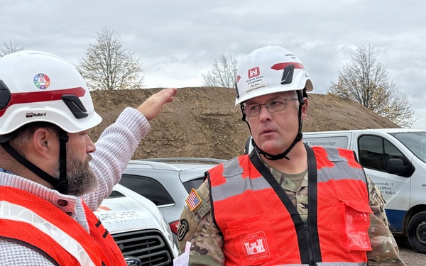 USACE leadership checks progress on Spangdahlem Elementary School construction