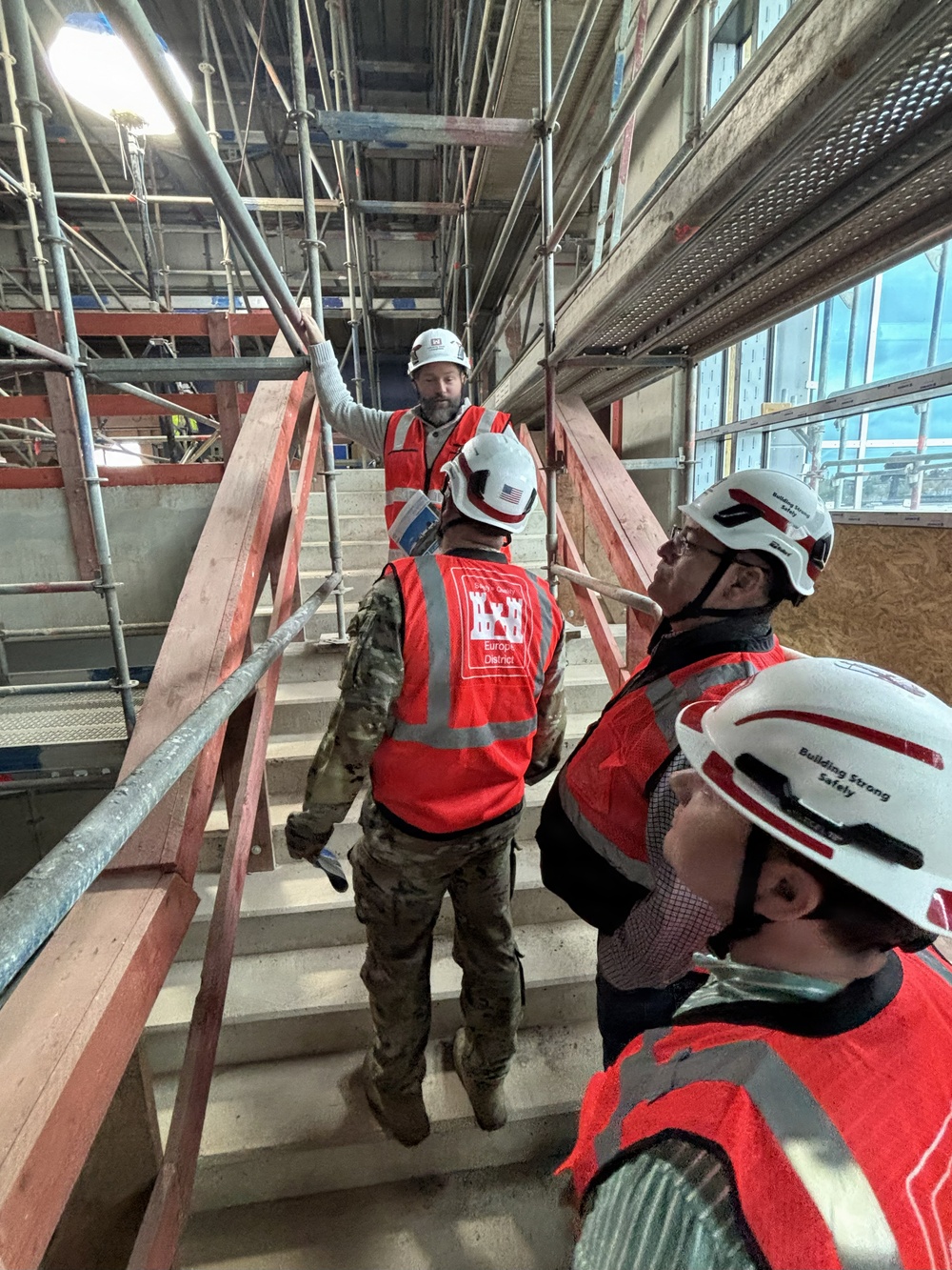 USACE leadership checks progress on Spangdahlem Elementary School construction