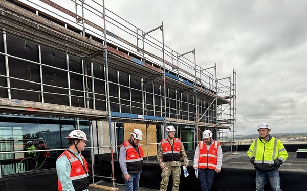 USACE leadership checks progress on Spangdahlem Elementary School construction
