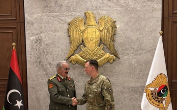 Gen. Dagvin Anderson Marks First Visit to Libya; Stresses Unity and Peace Among Leaders