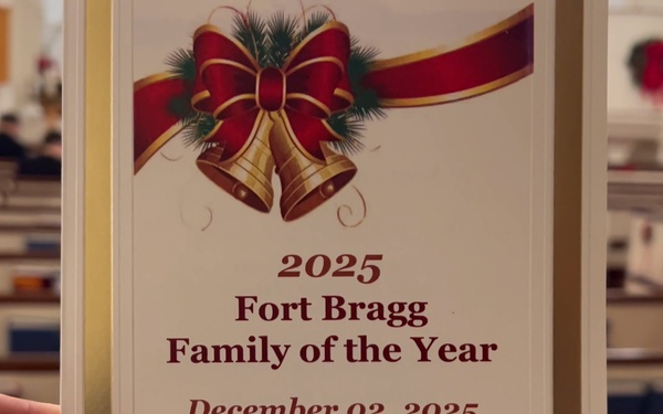 Lovegren Family Named 2025 Fort Bragg Family of the Year