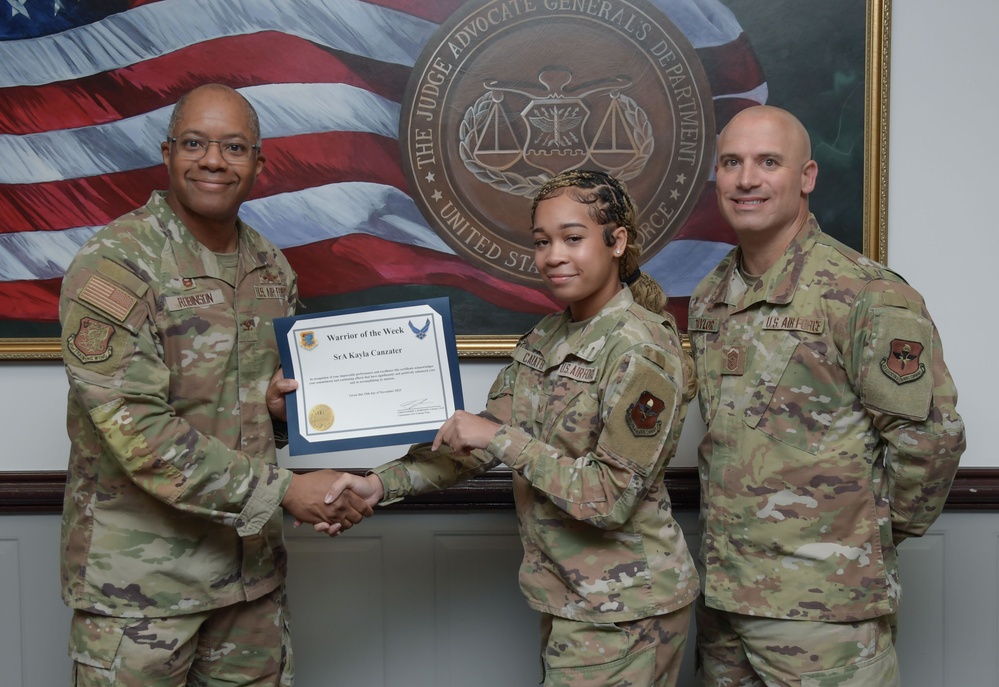 Warrior of the Week: SrAmn Kayla Canzater