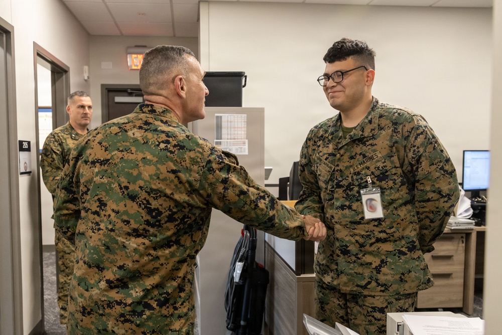 Brig. Gen. Rizzo Tours Regional Law Center East at Camp Lejeune