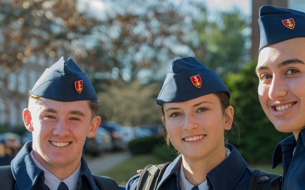 U.S. Coast Guard Academy cadets return from holiday leave