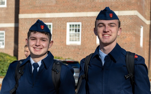 U.S. Coast Guard Academy cadets return from holiday leave