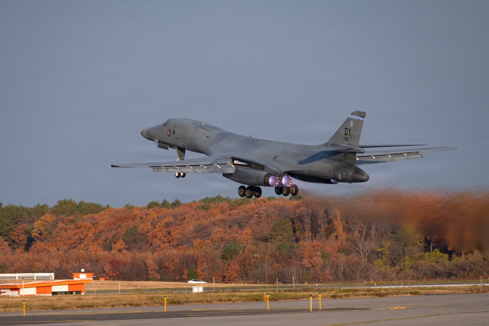 B-1B Lancers Depart Misawa After Concluding Bomber Task Force Mission