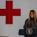 First Lady Melania Trump and Second Lady Usha Vance Partner with Red Cross Making Care Packages at Andrews