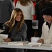 First Lady Melania Trump and Second Lady Usha Vance Partner with Red Cross Making Care Packages at Andrews