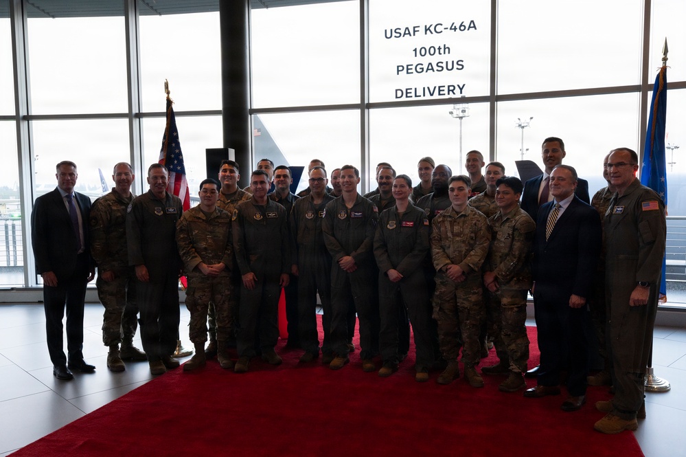 100th U.S Air Force KC-46A Pegasus delivered to Travis AFB