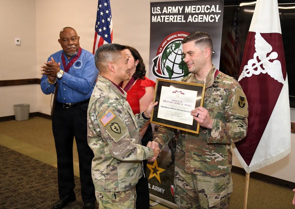 CW3 Hendricks inducted into O2M3