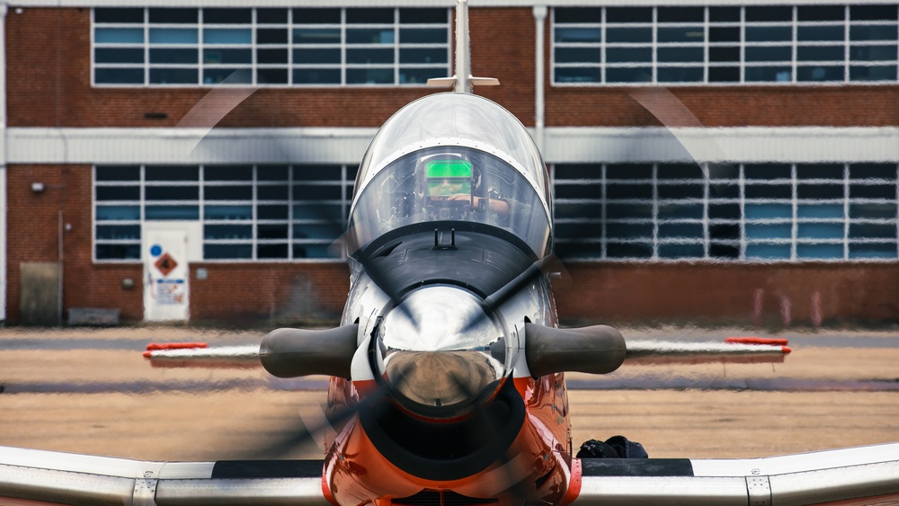 US Naval Test Pilot School conducts flight operations