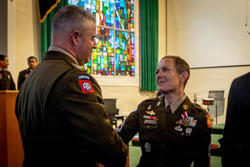 Sgt. 1st Class Annie Sparks Retirement Ceremony