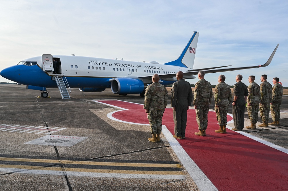Secretary of the Air Force Troy Meink visits Eglin AFB