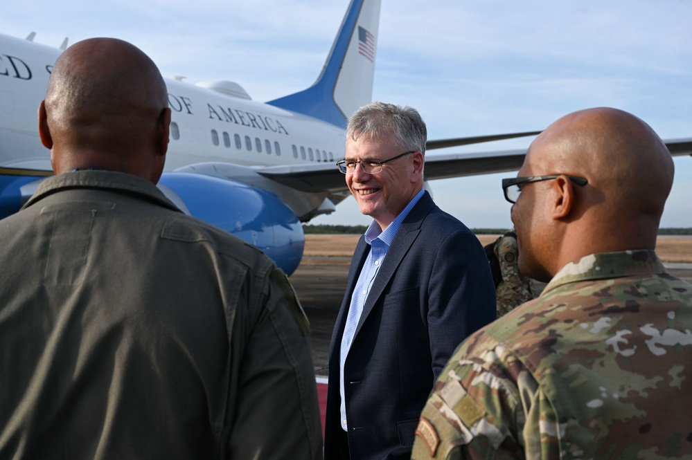 Secretary of the Air Force Troy Meink visits Eglin AFB