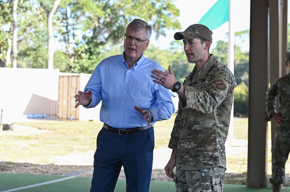Secretary of the Air Force Troy Meink visits Eglin AFB