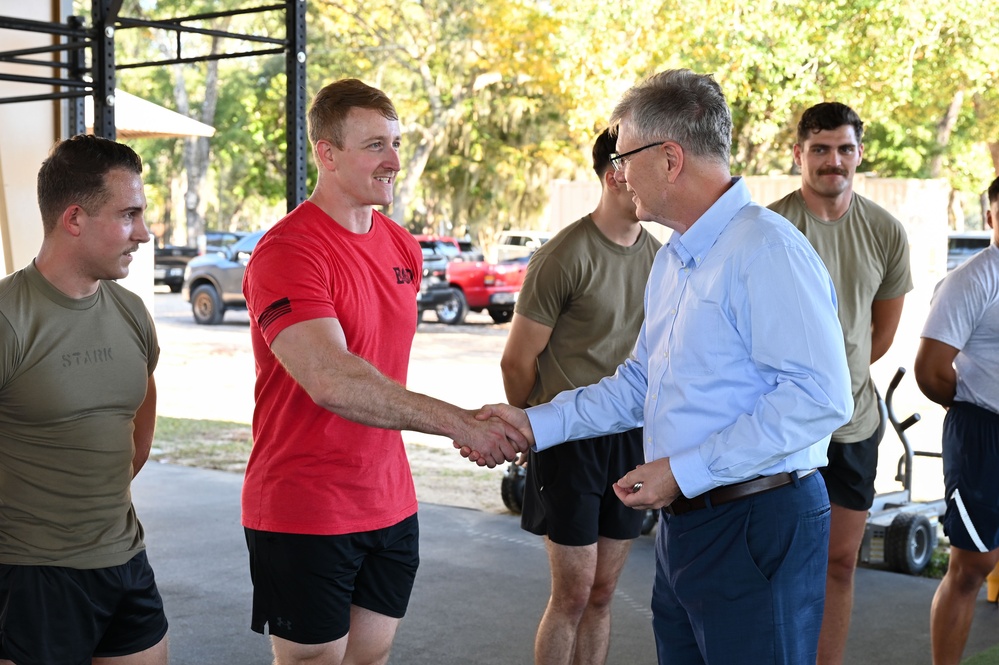 Secretary of the Air Force Troy Meink visits Eglin AFB