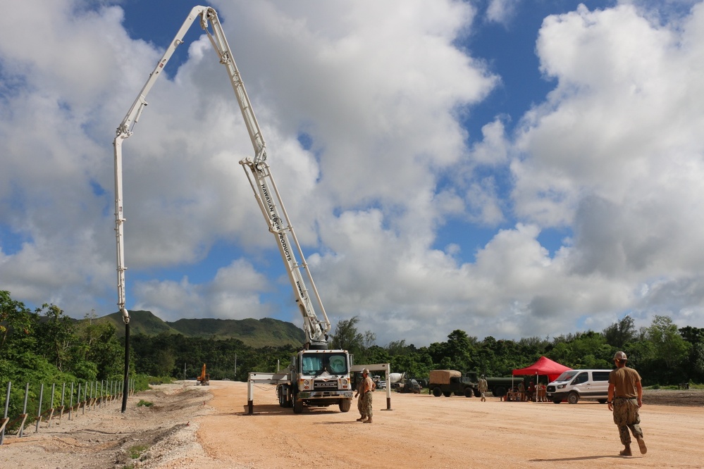 NMCB 133 Works on Polaris Point Project