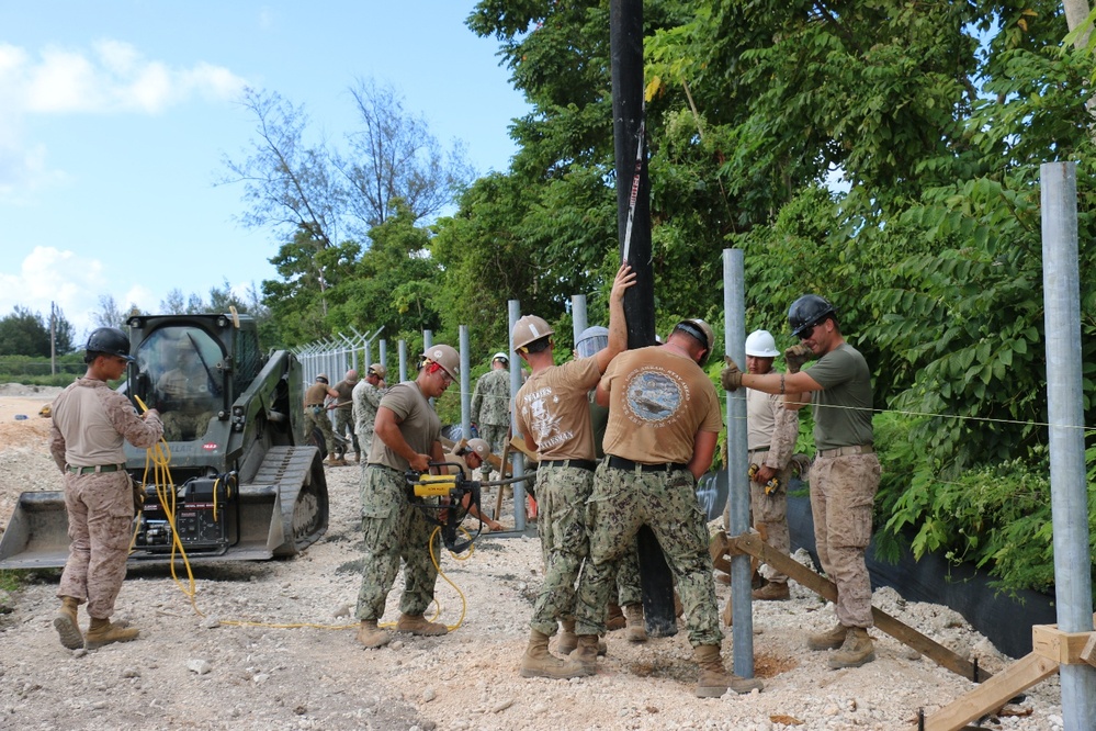 NMCB 133 Works on Polaris Point Project