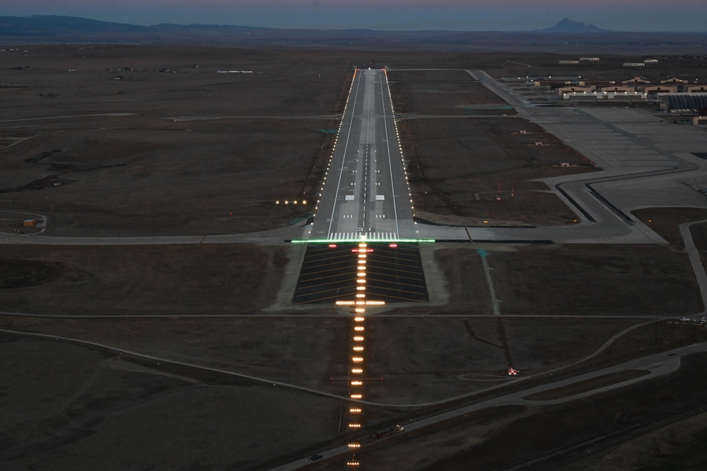 Runway construction is completed at Ellsworth Air Force Base