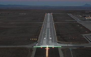 Runway construction is completed at Ellsworth Air Force Base