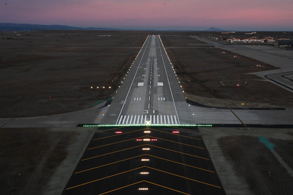 Runway construction is completed at Ellsworth Air Force Base