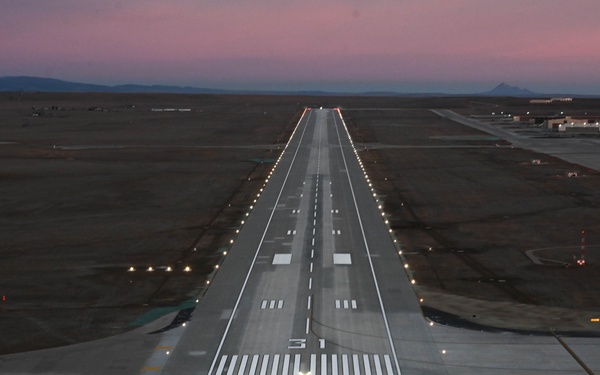 Runway construction is completed at Ellsworth Air Force Base
