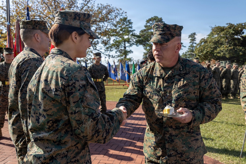 2nd Marine Division 250th Cake Cutting Ceremony