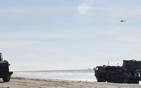 CLB-5 Marines set up water purification system during Steel Knight 25