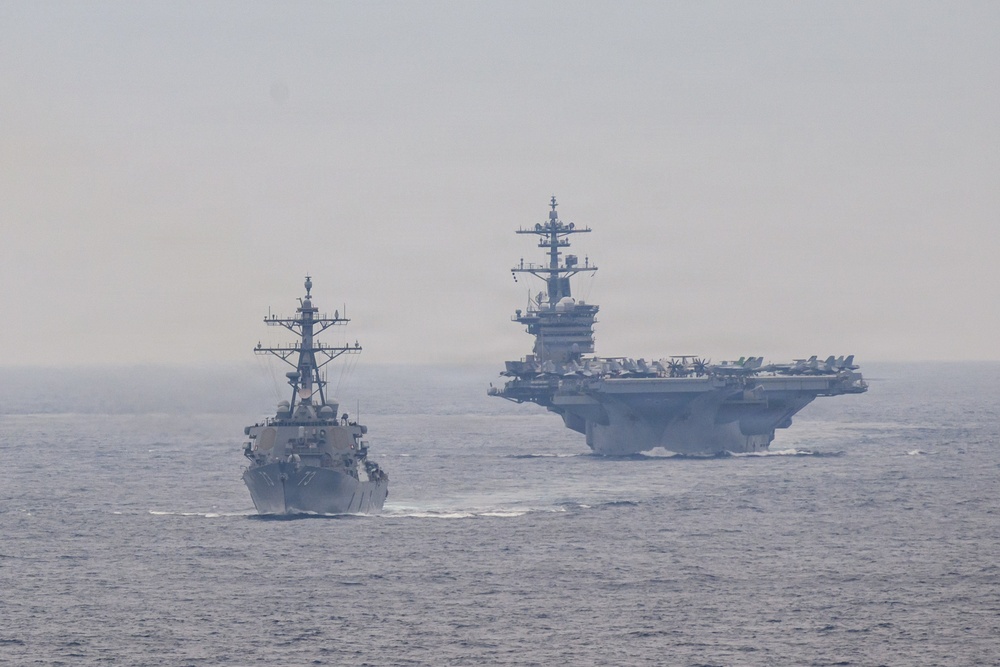 USS Theodore Roosevelt and USS Decatur