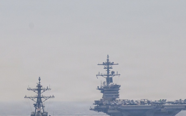 USS Theodore Roosevelt and USS Decatur