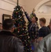 Service Members, Families Decorate Holiday Trees at Mustin Beach Club