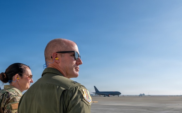 Travis AFB Welcomes the Air Force’s 99th and 100th KC-46A Pegasus Aircraft