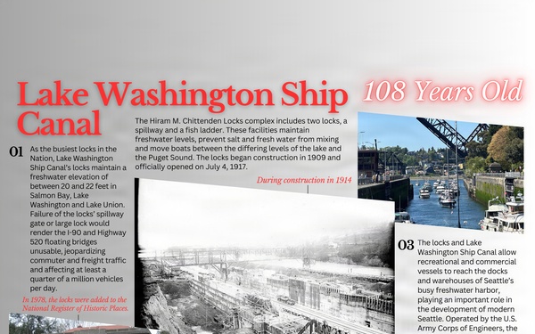 Lake Washington Ship Canal’s 108 Years of History