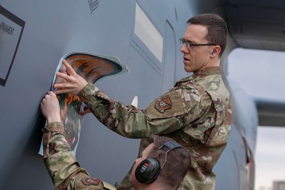 Yokota maintainers decal Operation Christmas Drop 2025