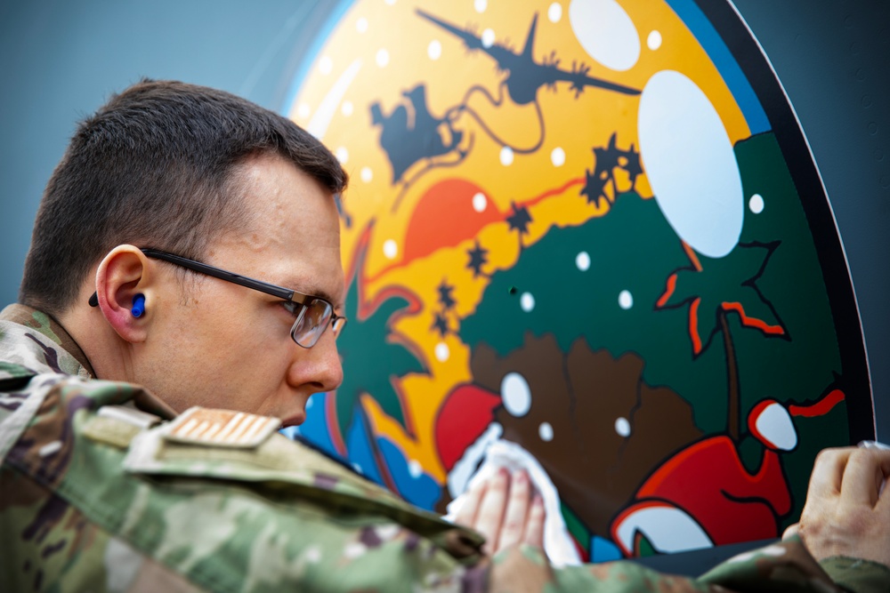 Yokota maintainers decal Operation Christmas Drop 2025