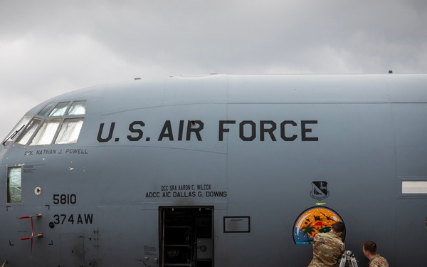 Yokota maintainers decal Operation Christmas Drop 2025