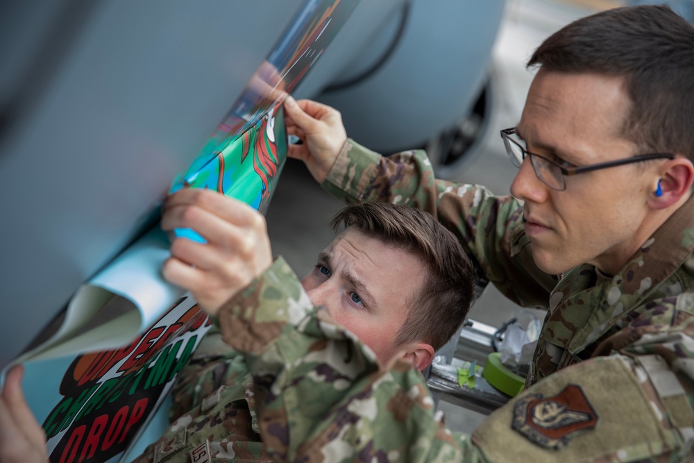 Yokota maintainers decal Operation Christmas Drop 2025