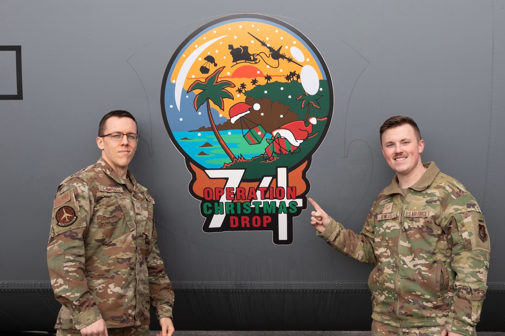 Yokota maintainers decal Operation Christmas Drop 2025