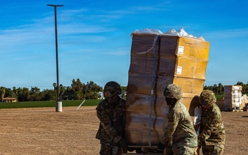 Concertina wire airlift