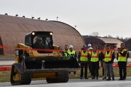 Compact Track Loaders cut the ribbon on Osan Air Base’s new Airfield Damage Repair warehouses
