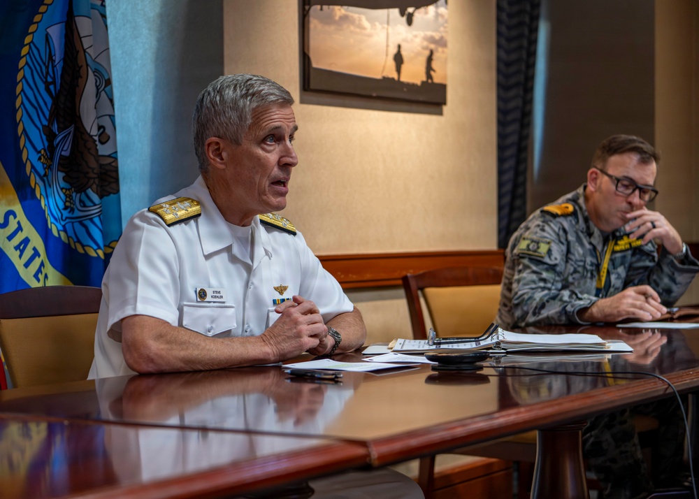 Adm. Steve Koehler, commander, U.S. Pacific Fleet, hosts virtual Key Leader Engagement
