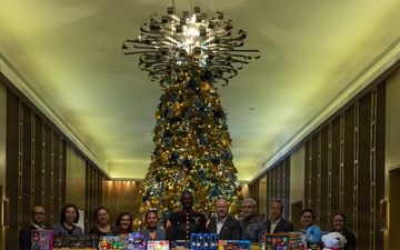 Marines with Camp Blaz collect toys for Toys For Tots 2025