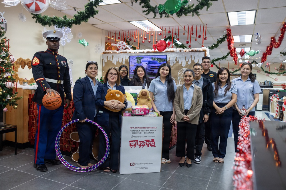 Marines with Camp Blaz collect toys for Toys For Tots 2025