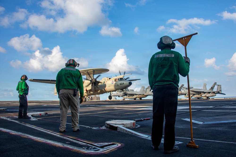 Abraham Lincoln conducts routine flight operations
