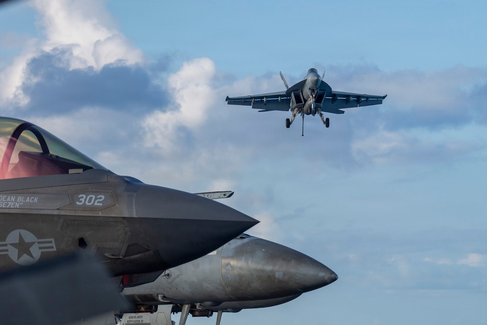 Abraham Lincoln conducts routine flight operations